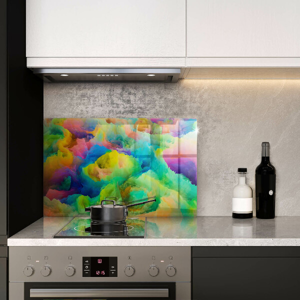 Protège plaque de cuisson Abstraction colorée