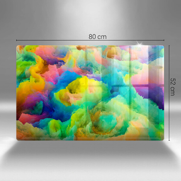 Protège plaque de cuisson Abstraction colorée