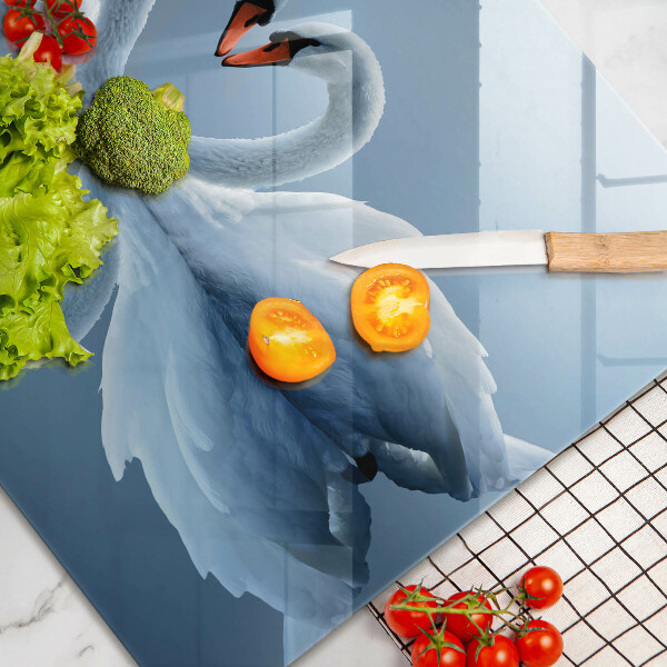 Protège plaque de cuisson Deux coeurs de cygne