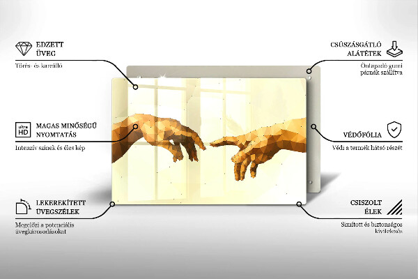 Protège plaque de cuisson Création des mains d'Adam