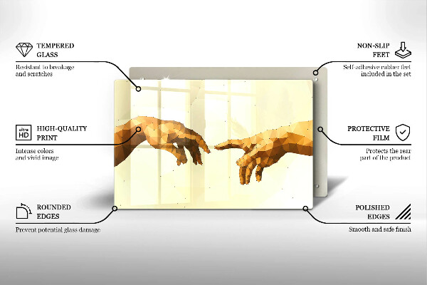 Protège plaque de cuisson Création des mains d'Adam