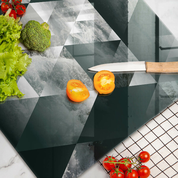 Protège plaque de cuisson Triangles et eau