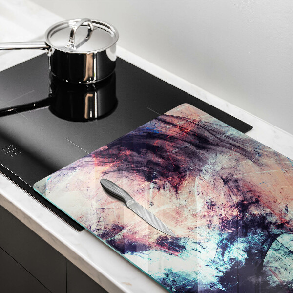 Protège plaque de cuisson Abstraction peinte