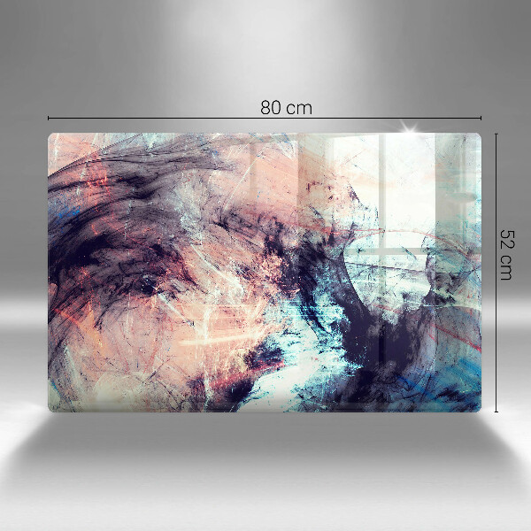 Protège plaque de cuisson Abstraction peinte