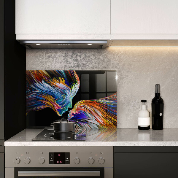 Protège plaque de cuisson Baiser abstraction