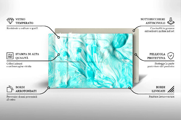 Protège plaque de cuisson Peintures abstraites