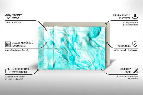 Protège plaque de cuisson Peintures abstraites