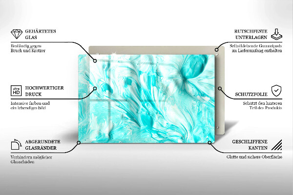 Protège plaque de cuisson Peintures abstraites