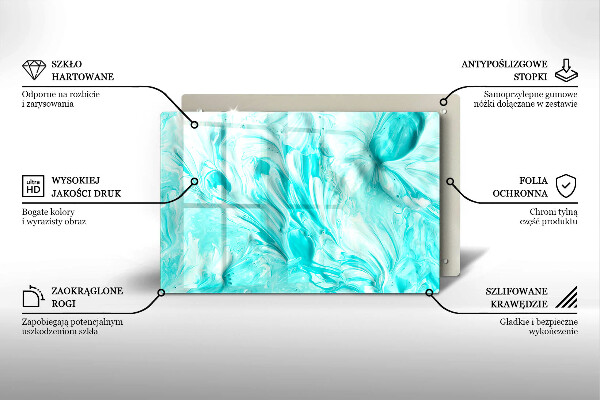 Protège plaque de cuisson Peintures abstraites