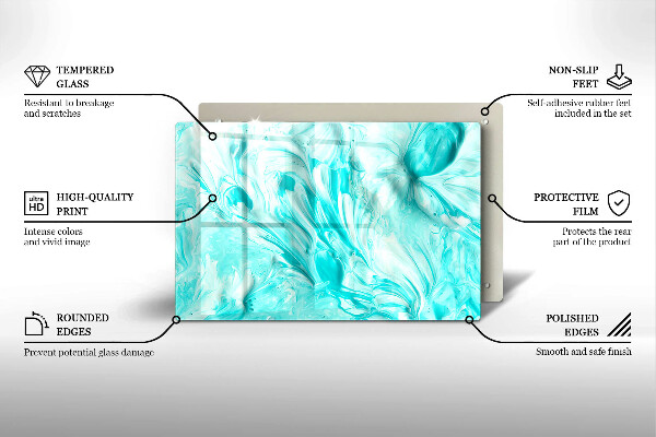 Protège plaque de cuisson Peintures abstraites