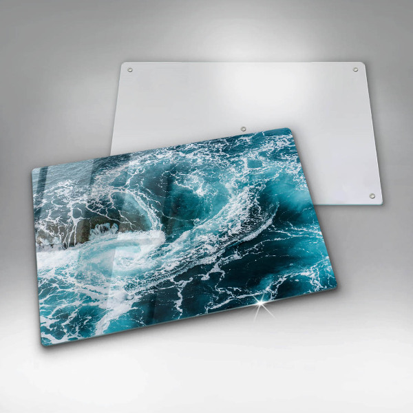 Protection pour plaque de cuisson Des vagues d'eau écumantes