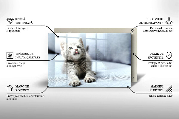 Protège plaque de cuisson Petit chaton mignon