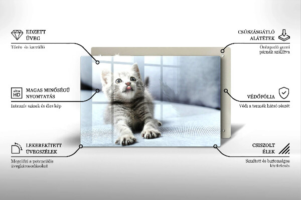 Protège plaque de cuisson Petit chaton mignon