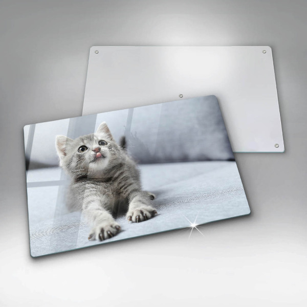 Protège plaque de cuisson Petit chaton mignon