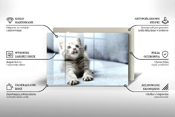 Protège plaque de cuisson Petit chaton mignon