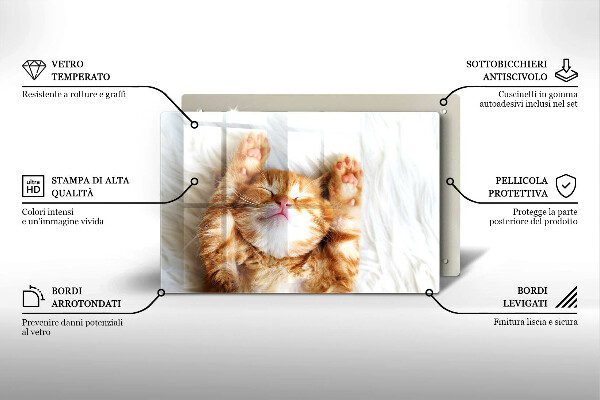 Protège plaque de cuisson Petit chaton mignon