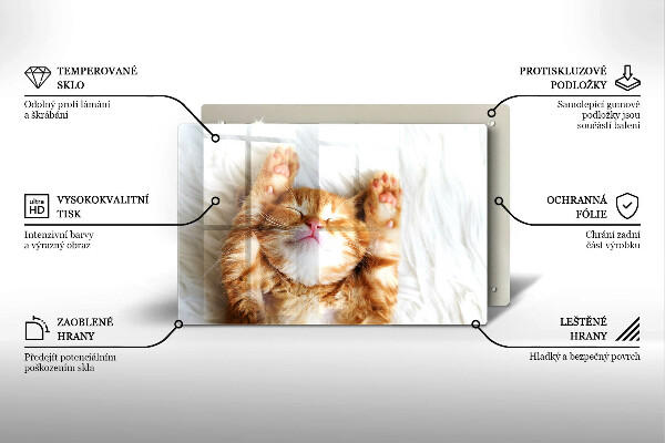 Protège plaque de cuisson Petit chaton mignon