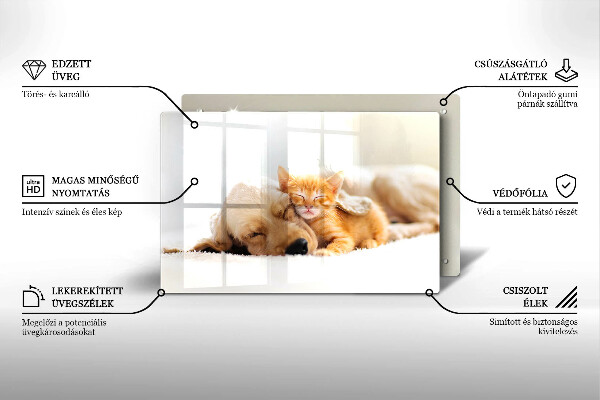 Protège plaque de cuisson Animaux chien et chat