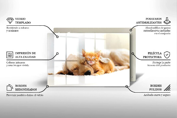 Protège plaque de cuisson Animaux chien et chat