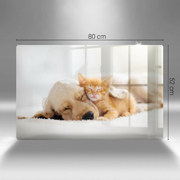 Protège plaque de cuisson Animaux chien et chat