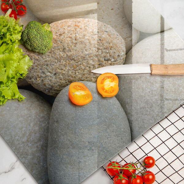 Protège plaque de cuisson Modèle de pierres ovales