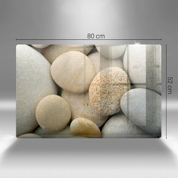 Protège plaque de cuisson Modèle de pierres ovales