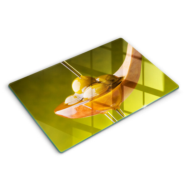 Protège plaque de cuisson Huile d'olive et olives