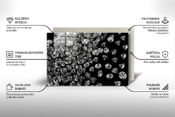 Protège plaque de cuisson Diamants diamants