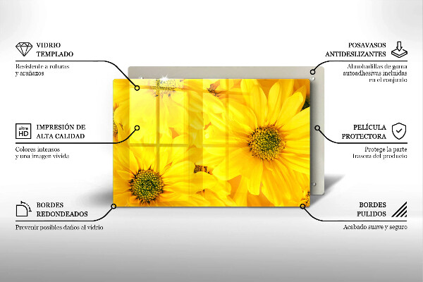 Protège plaque de cuisson Pétales de fleur