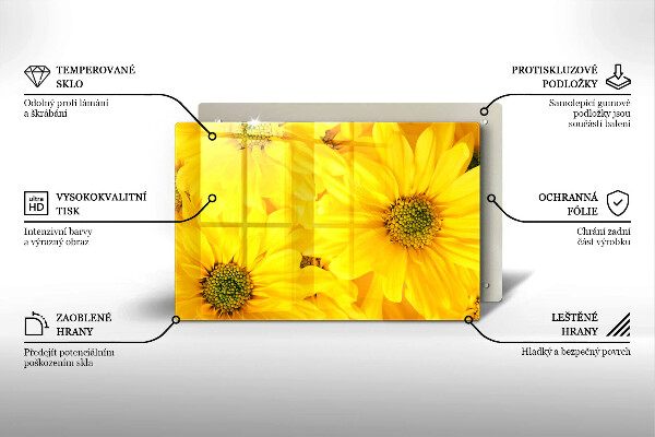 Protège plaque de cuisson Pétales de fleur