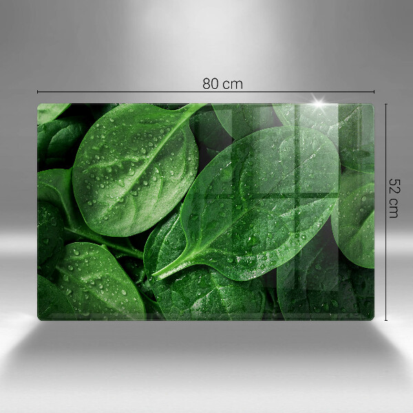 Protège plaque de cuisson Feuilles de basilic