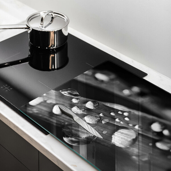 Protège plaque de cuisson La rosée tombe sur les feuilles