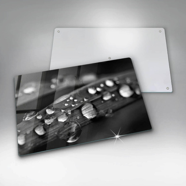 Protège plaque de cuisson La rosée tombe sur les feuilles