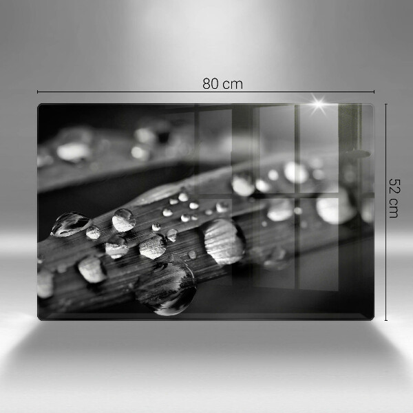 Protège plaque de cuisson La rosée tombe sur les feuilles