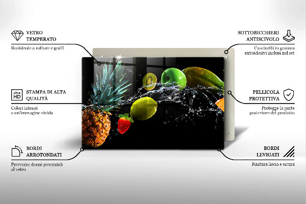 Protège plaque de cuisson Fruits dans l'eau