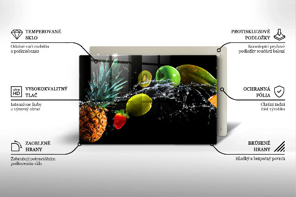 Protège plaque de cuisson Fruits dans l'eau