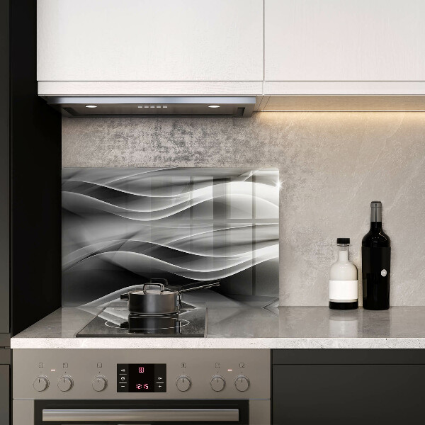Protège plaque de cuisson Lignes douces d'abstraction
