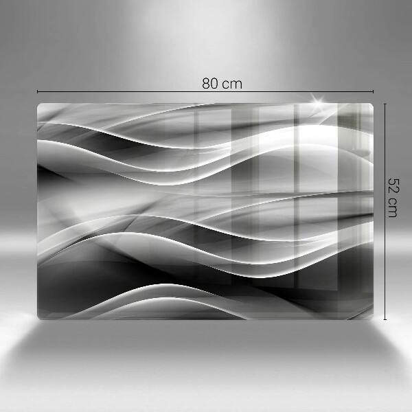 Protège plaque de cuisson Lignes douces d'abstraction