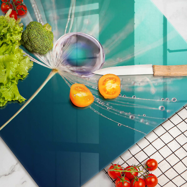 Protection pour plaque de cuisson Rosée sur un pissenlit