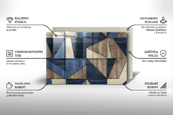 Protection pour plaque de cuisson Abstraction géométrique