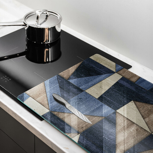 Protection pour plaque de cuisson Abstraction géométrique