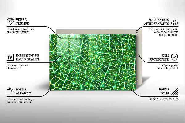 Protection pour plaque de cuisson Structure des feuilles