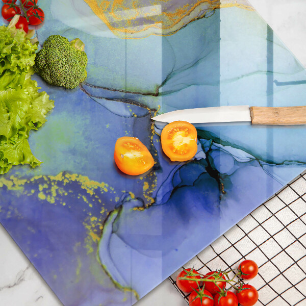 Protection pour plaque de cuisson Pierre dorée craquelée