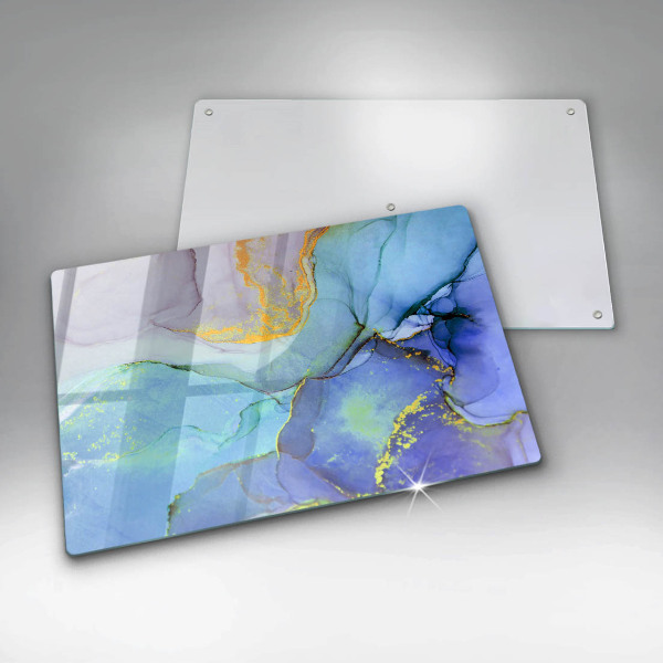 Protection pour plaque de cuisson Pierre dorée craquelée