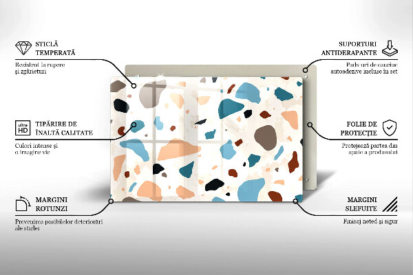 Protection pour plaque de cuisson Grès décoratif