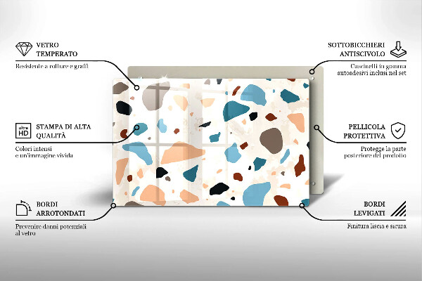 Protection pour plaque de cuisson Grès décoratif