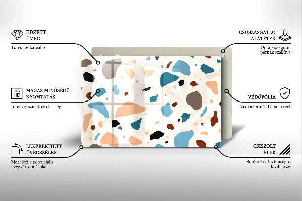 Protection pour plaque de cuisson Grès décoratif