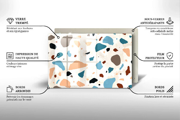 Protection pour plaque de cuisson Grès décoratif