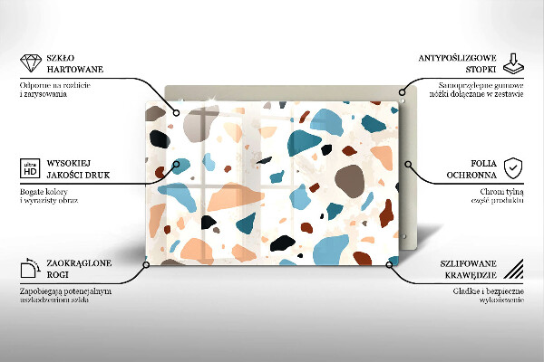 Protection pour plaque de cuisson Grès décoratif