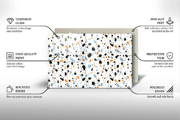 Protection pour plaque de cuisson Grès décoratif